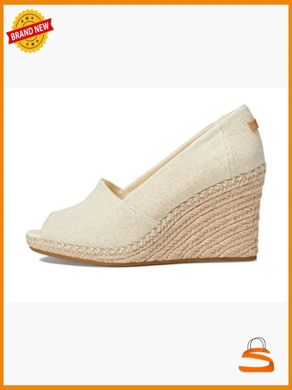 Peeptoe Wedge Pump with Rope Wrap, OrthoLite Insole